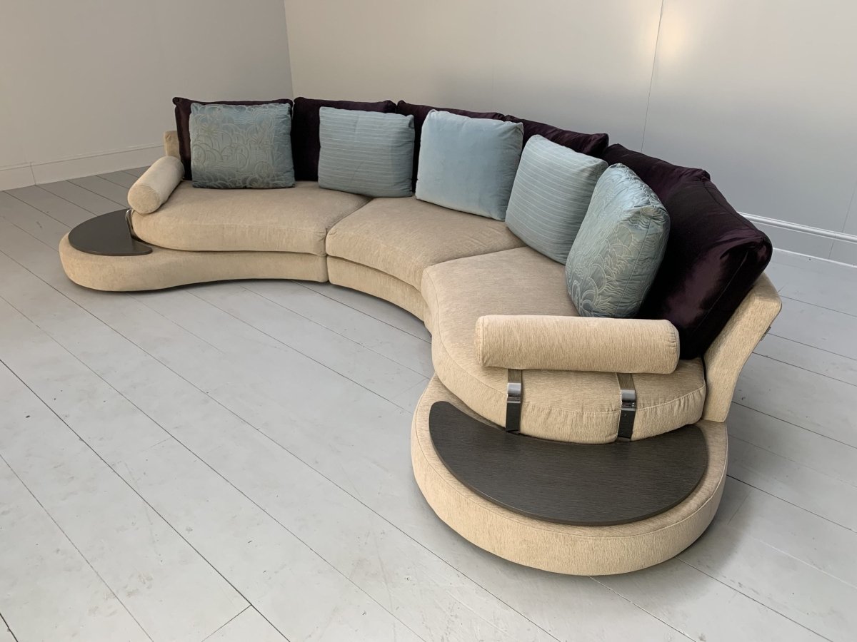 Roche Bobois Formentera Sofa - 5 - Seat Curved - In Chenille @ REHAUS
