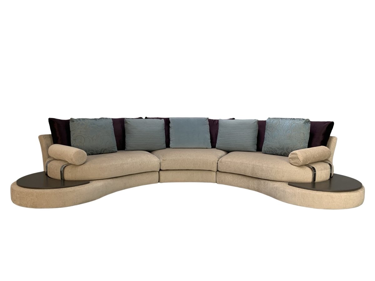 Roche Bobois Formentera Sofa - 5 - Seat Curved - In Chenille @ REHAUS