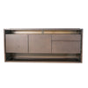 Roche Bobois Glassbox Sideboard in Anthracite & Smoked Glass @ REHAUS