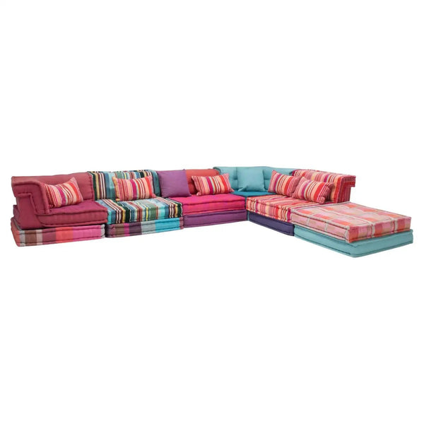 Roche Bobois Mah Jong Sectional Sofa in Custom upholstery, Set of 15 - REHAUS - Hans Hopfer