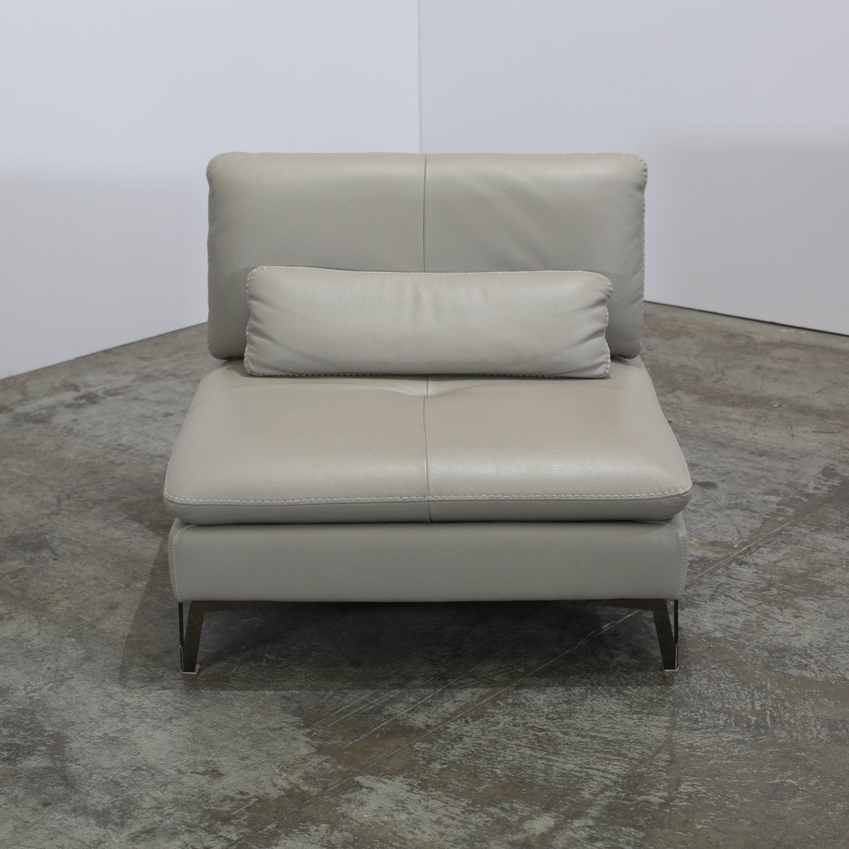 Roche Bobois Scenario Armless Leather Chair @ REHAUS