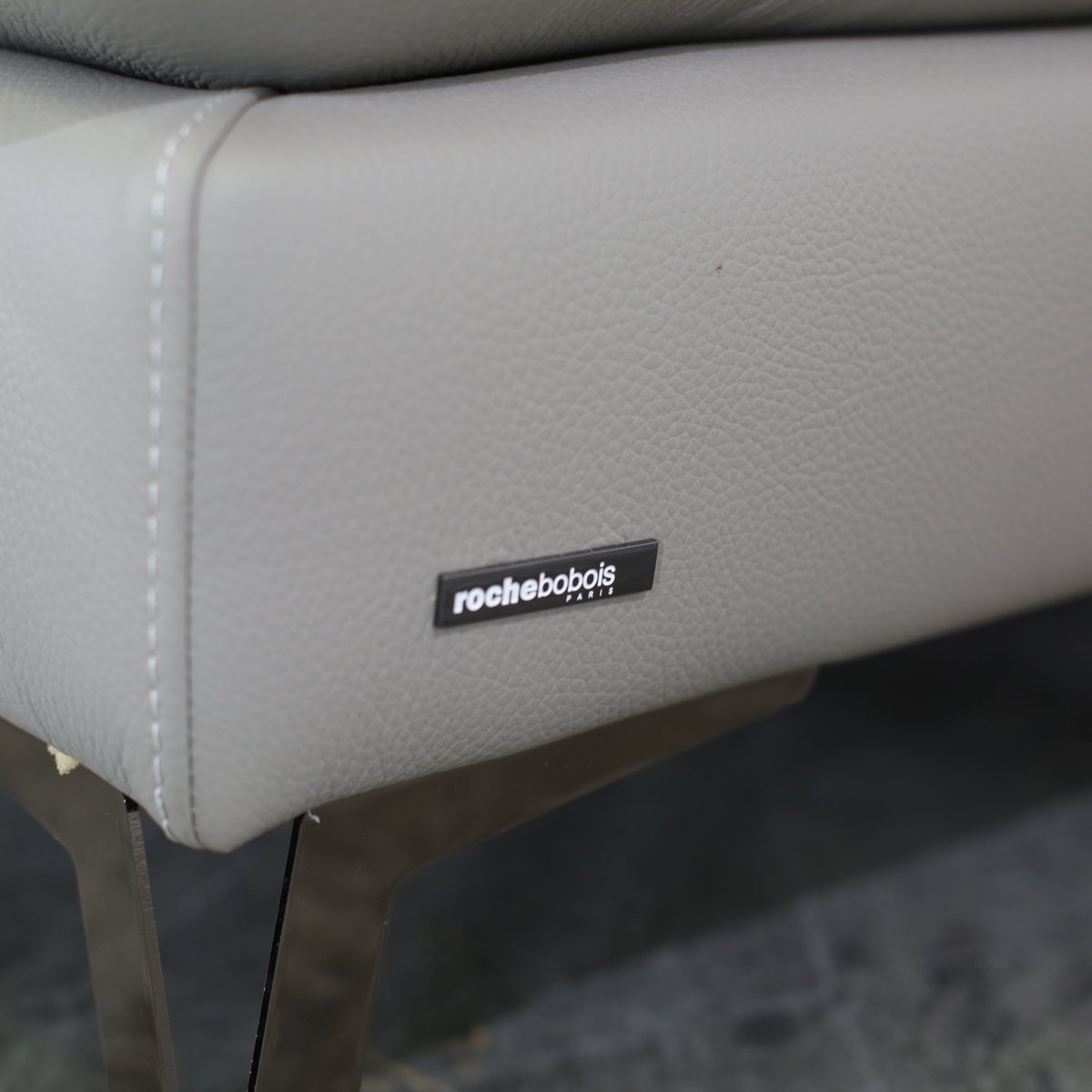 Roche Bobois Scenario Armless Leather Chair @ REHAUS