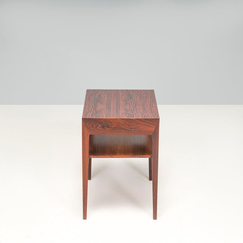 Severin Hansen For Haslev Møbelsnedkeri Rosewood Side Table With Drawer, 1960s