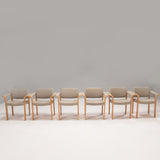 Rud Thygesen & Johnny Sørensen for Magnus Olesen Grey Dining Chairs, Set of 6 - REHAUS - Rud Thygesen & Johnny Sørensen