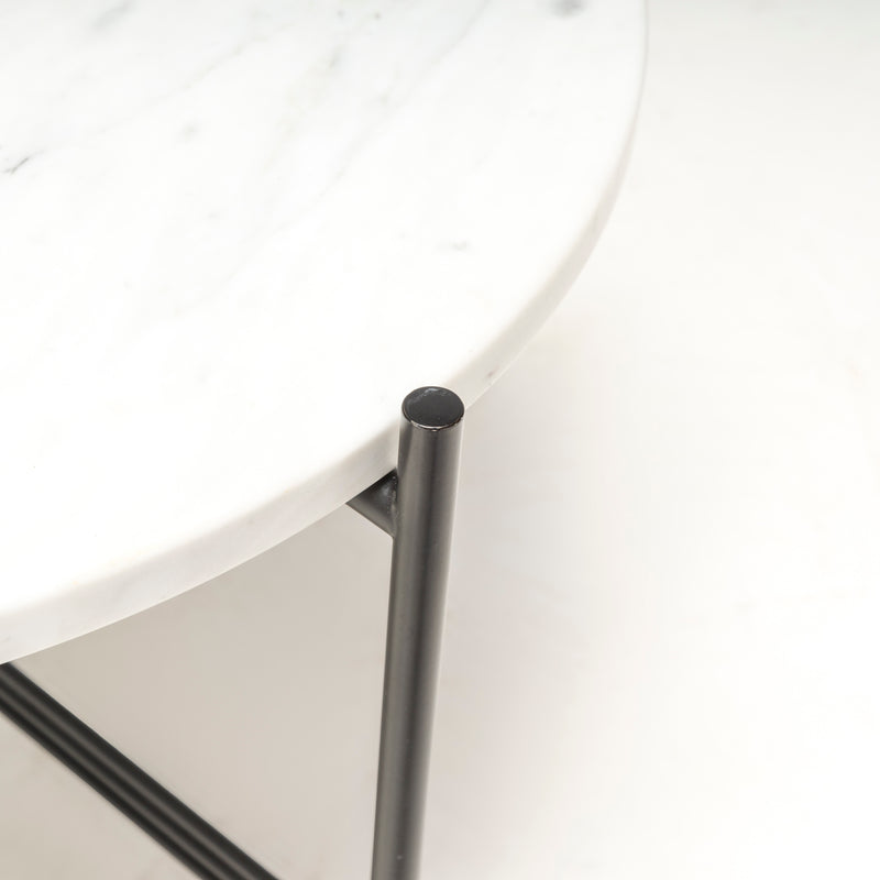 Small Gubi Marble White Coffee Table