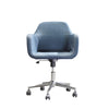 Swivel Office Chair with Blue Padding @ REHAUS