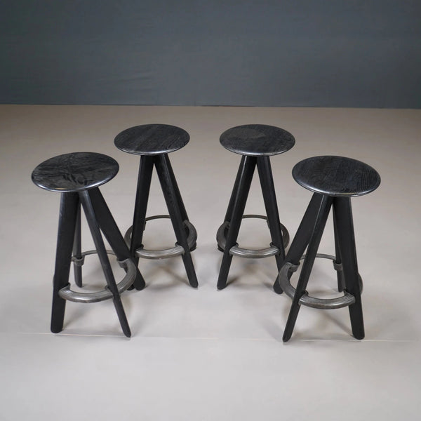 Tom Dixon Set of 4 Slab Barstools - REHAUS - Tom Dixon