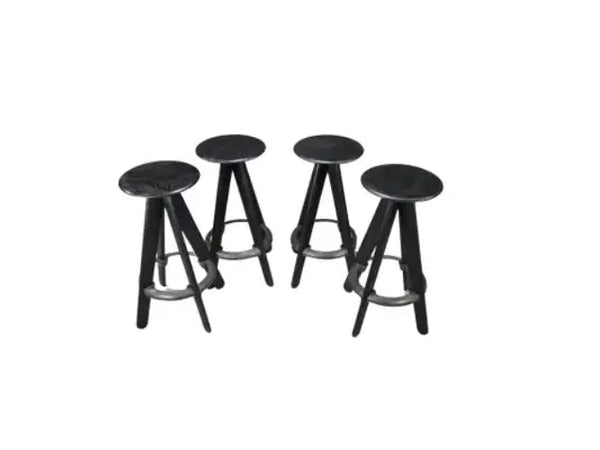 Tom Dixon Set of 4 Slab Barstools - REHAUS - Tom Dixon