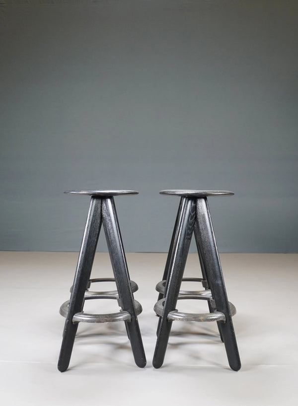 Tom Dixon Set of 4 Slab Barstools - REHAUS - Tom Dixon