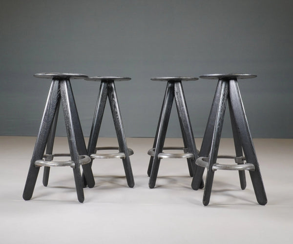 Tom Dixon Set of 4 Slab Barstools - REHAUS - Tom Dixon