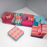 Roche Bobois Mah Jong Sectional Sofa in Custom upholstery, Set of 15