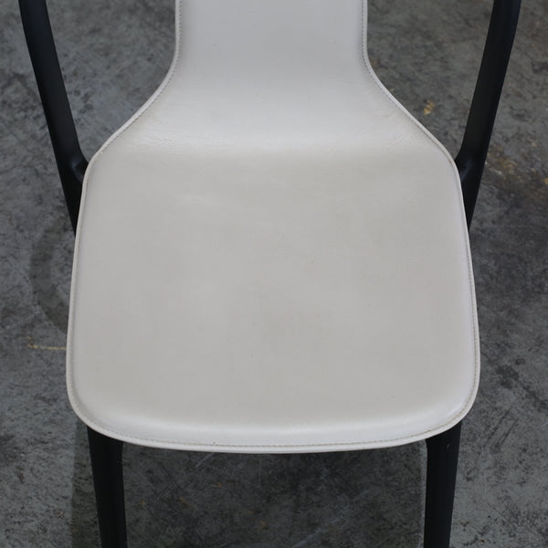 Vitra Belleville Leather Chairs by Ronan & Erwan Bouroullec, Set of Two @ REHAUS