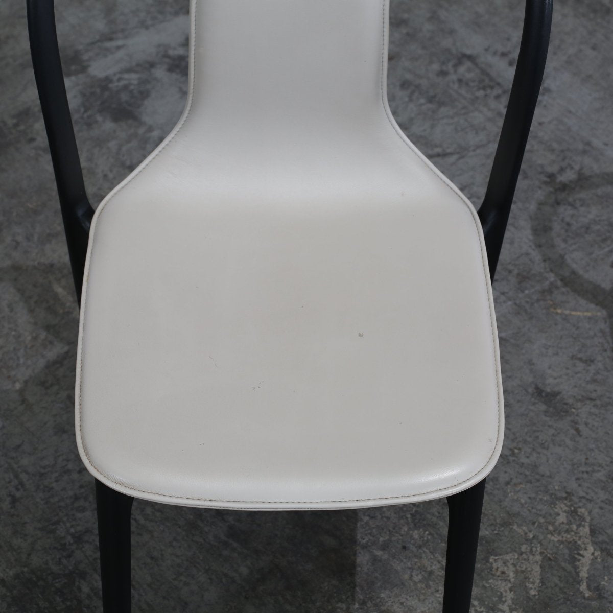 Vitra Belleville Leather Chairs by Ronan & Erwan Bouroullec, Set of Two @ REHAUS