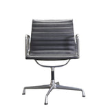 Vitra Black Leather Alu EA 117 Aluminium Office Chair by Charles & Ray Eames @ REHAUS