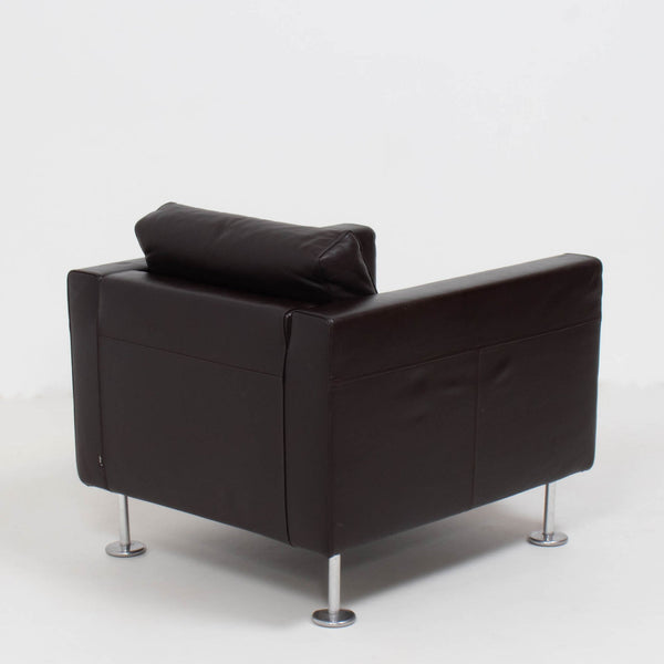 Vitra by Jasper Morrison, Park Brown Leather Armchair, 2004 - REHAUS - Jasper Morrison