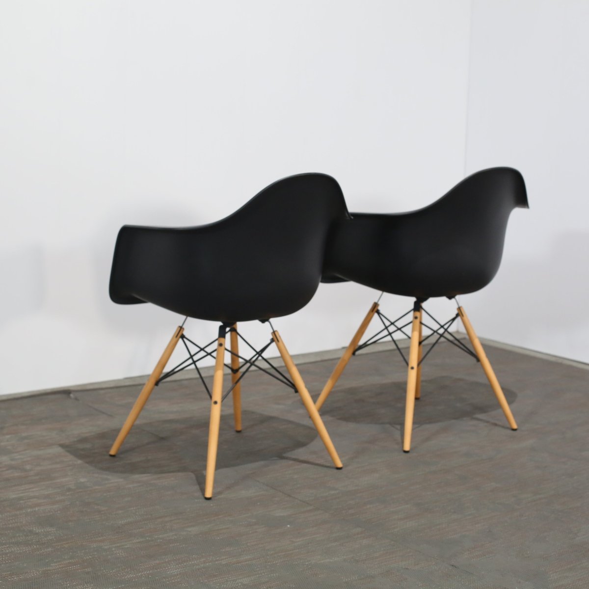 Vitra Red Eames DSW Chair, Set of Two @ REHAUS