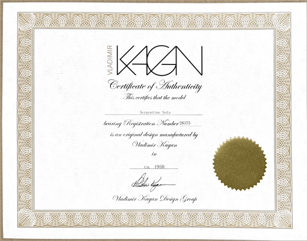 Vladimir Kagan Serpentine Sofa @ REHAUS