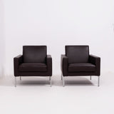 Walter Knoll Brown Leather Armchairs, Set of 2 - REHAUS - Walter Knoll