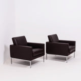 Walter Knoll Brown Leather Armchairs, Set of 2 - REHAUS - Walter Knoll