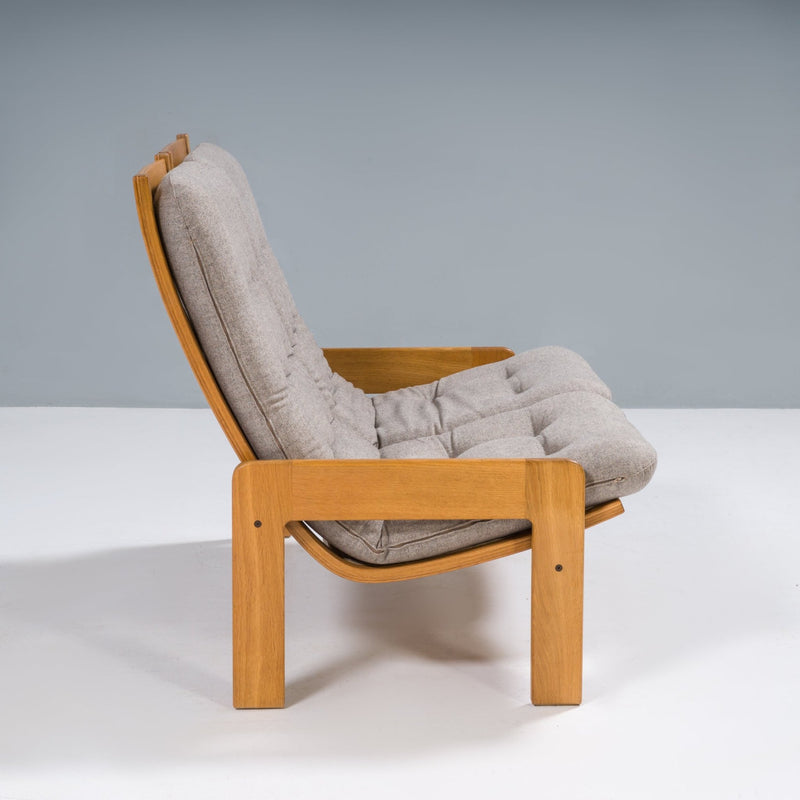 Yngve Ekström for Swedese Grey Fabric 2 Seat Sofa, 1960s - REHAUS - Yngve Ekström