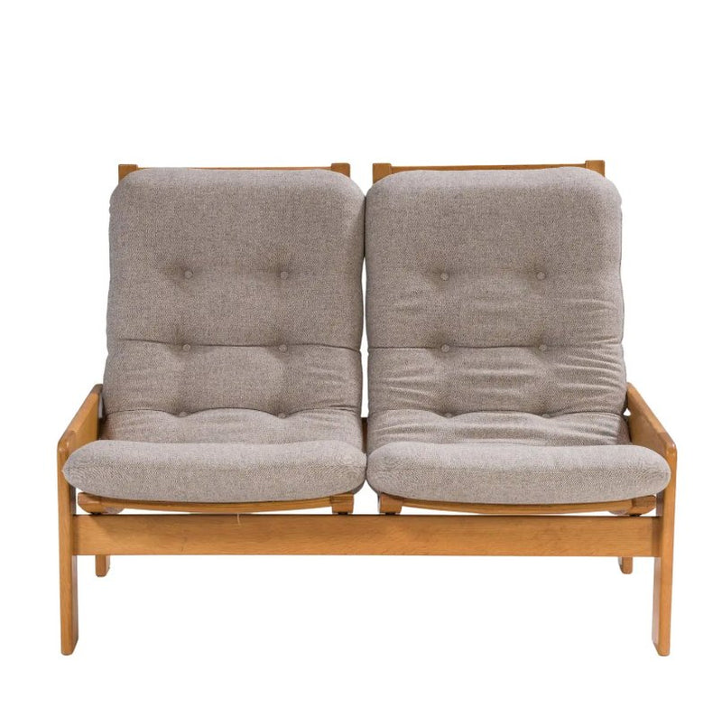 Yngve Ekström for Swedese Grey Fabric 2 Seat Sofa, 1960s - REHAUS - Yngve Ekström