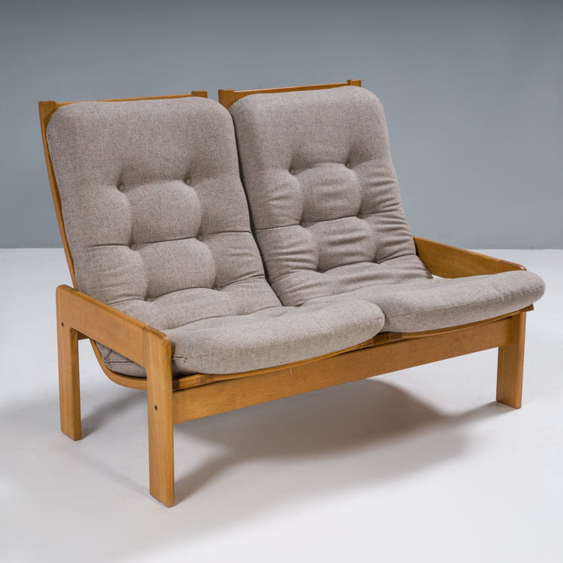 Yngve Ekström for Swedese Grey Fabric 2 Seat Sofa, 1960s - REHAUS - Yngve Ekström