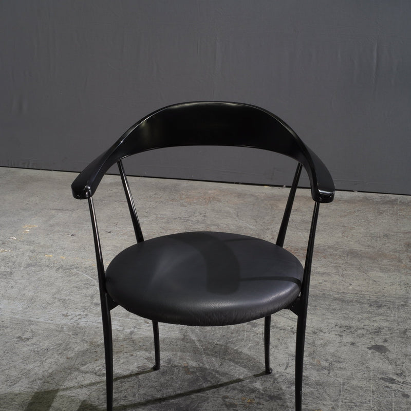 Zanotta Carmen Black Dining Chairs by Enzo Mari, Set of Two - REHAUS - Zanotta