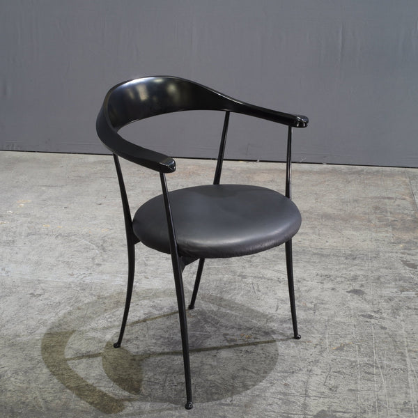 Zanotta Carmen Black Dining Chairs by Enzo Mari, Set of Two - REHAUS - Zanotta