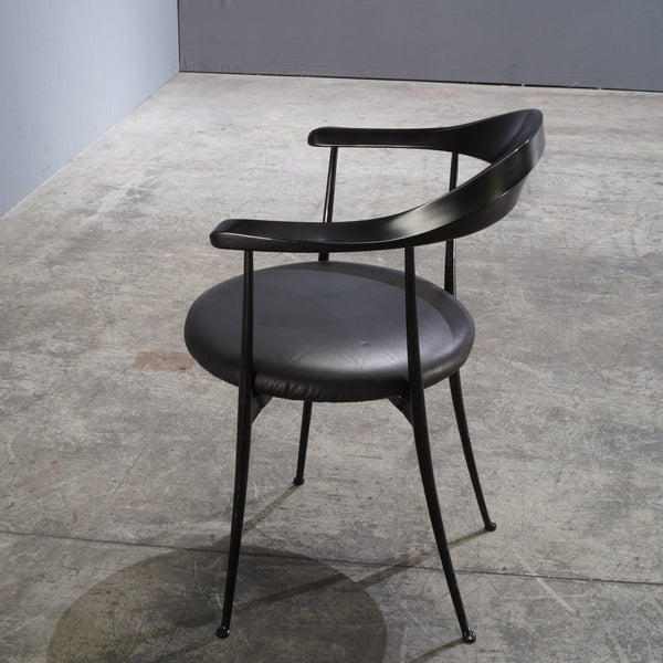 Zanotta Carmen Black Dining Chairs by Enzo Mari, Set of Two - REHAUS - Zanotta