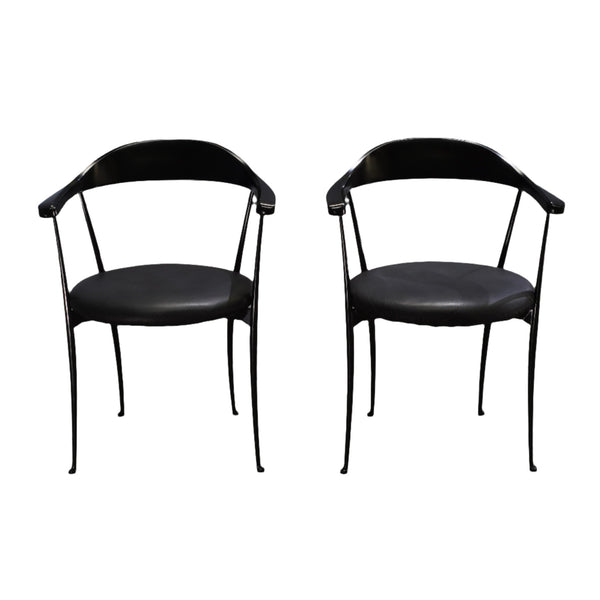 Zanotta Carmen Black Dining Chairs by Enzo Mari, Set of Two - REHAUS - Zanotta