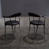 Zanotta Carmen Black Dining Chairs by Enzo Mari, Set of Two - REHAUS - Zanotta