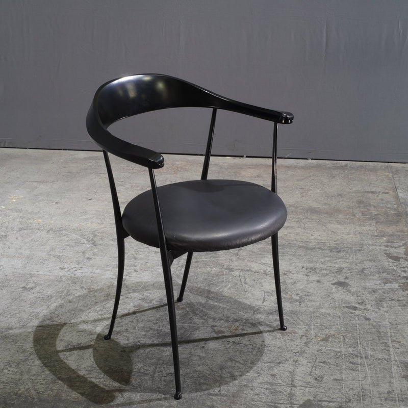 Zanotta Carmen Black Dining Chairs by Enzo Mari, Set of Two - REHAUS - Zanotta