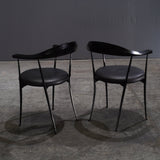 Zanotta Carmen Black Dining Chairs by Enzo Mari, Set of Two - REHAUS - Zanotta