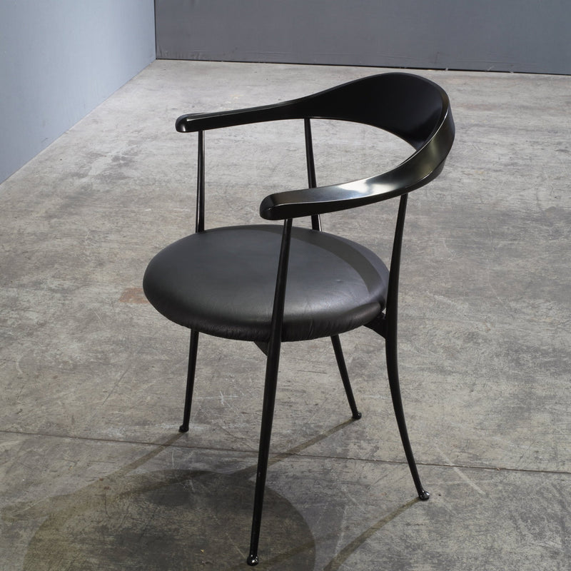 Zanotta Carmen Black Dining Chairs by Enzo Mari, Set of Two - REHAUS - Zanotta