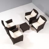 Dedon Barcelona Garden Table & Chairs Lounge Set