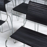 Tom Dixon Black Rubber Band and Steel Dining Chairs, Set of 10