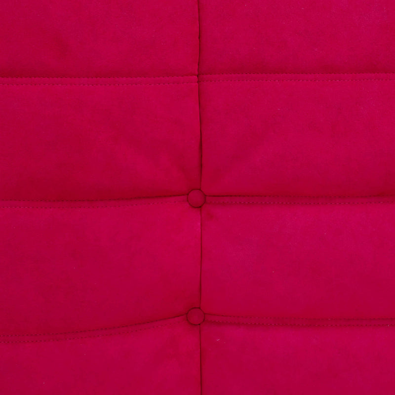 Ligne Roset by Michel Ducaroy Togo Red Suede Corner Sofa