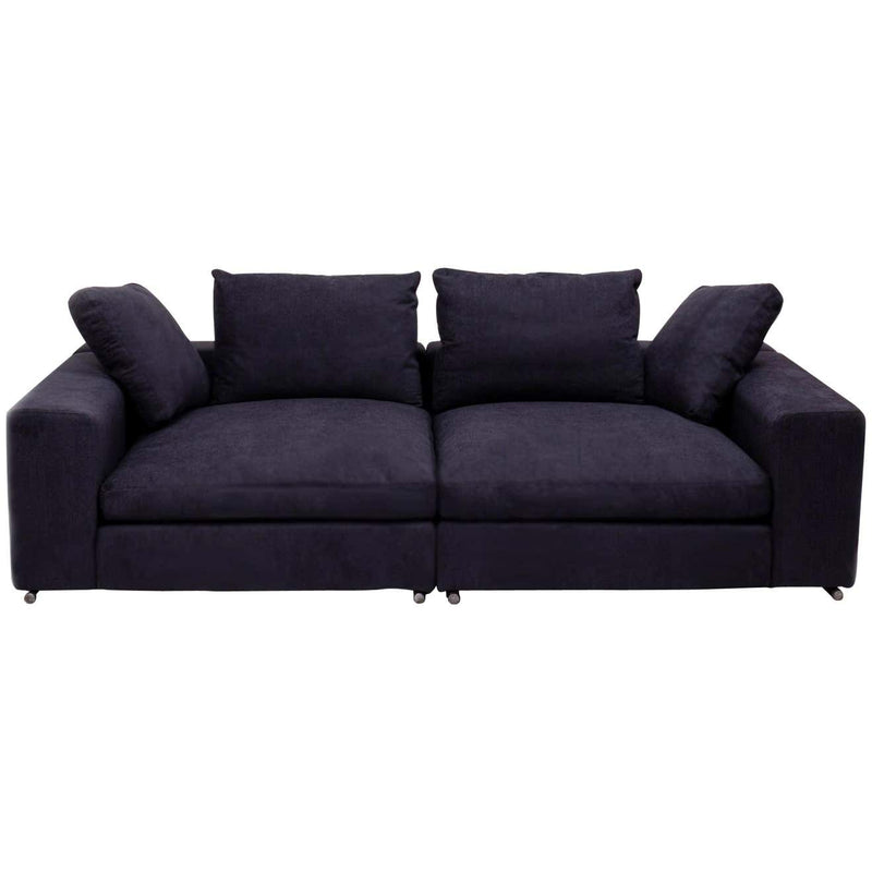 Vintage Slate Grey Fabric Sectional Sofa by Flexform