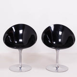Kartell by Philippe Starck Modern Ero/S Black Chairs, Set of 2