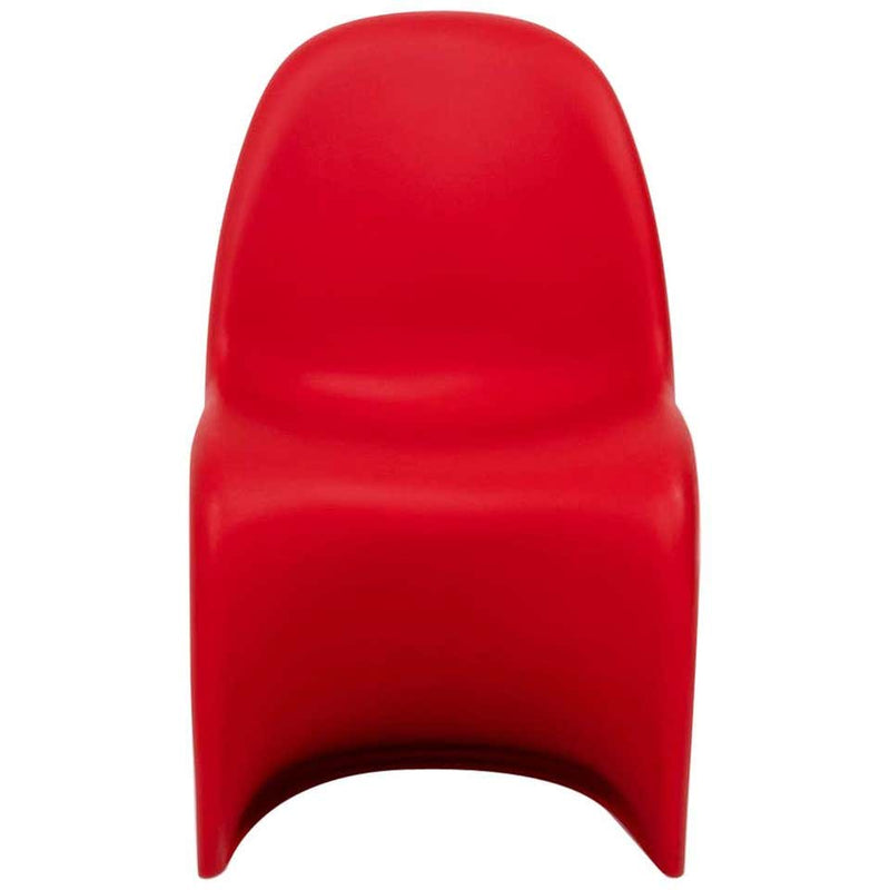 Mid Century Modern Red Panton Chairs by Verner Panton for Vitra - Set of 6