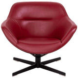 Cassina by Jean-Marie Massaud 277 Auckland Red Leather Lounge Armchair