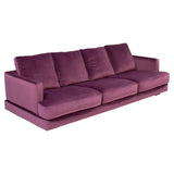Roche Bobois Eclipse 4 Seater Sofa Deep Purple Velvet