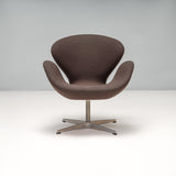Arne Jacobsen for Fritz Hansen Swan Swivel Armchairs in Grey, Set of 2