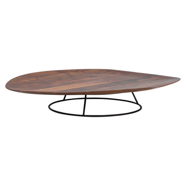 Ligne Roset by Nathan Young Walnut Pebble Low Coffee Table