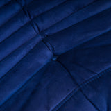 Cinna Ligne Roset by Michel Ducaroy Blue Togo Modular Sofa, Set of 3