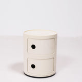 Componibili Ivory Storage Units, by Anna Castelli Ferrieri for Kartell, Set of 2