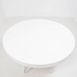 Ligne Roset by Thibault Desombre, Ava White Round to Oval Extending Dining Table