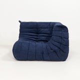 Ligne Roset by Michel Ducaroy Togo Dark Blue Sofa, Set of 3