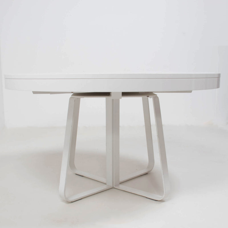 Ligne Roset by Thibault Desombre, Ava White Round to Oval Extending Dining Table