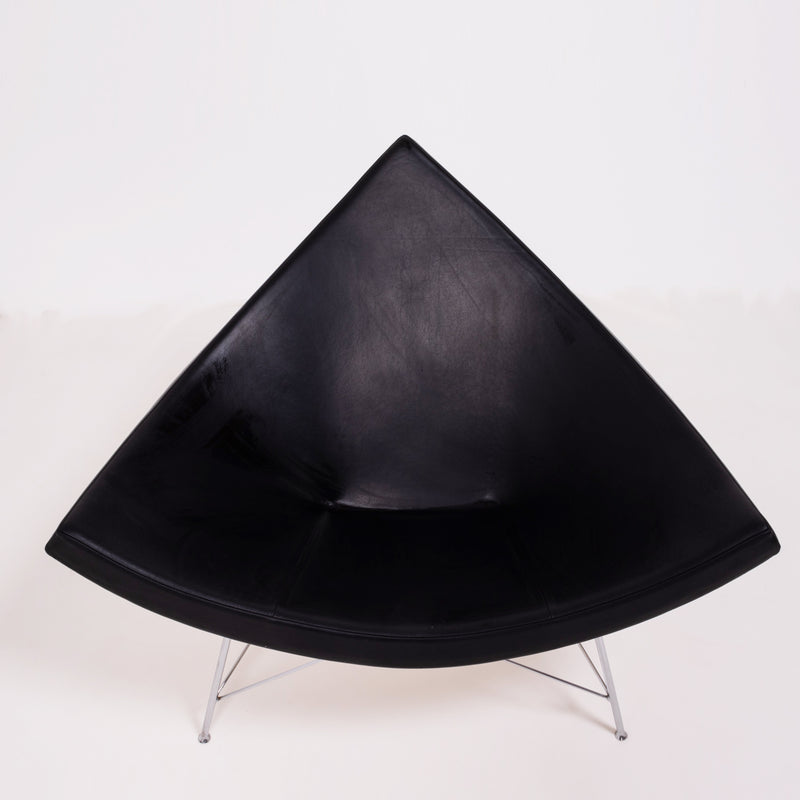 Vitra Black Leather Coconut Chair by George Nelson, 2003